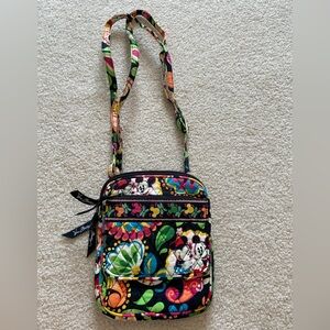 Vera Bradley Midnight with Mickey Disney Mini Hipster Crossbody Bag